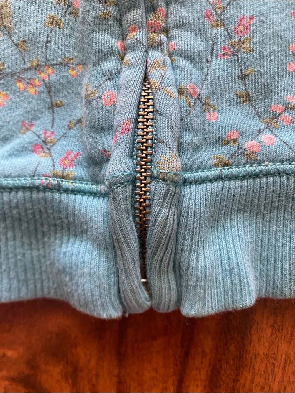GAP Toddler Girls Watermelon + Blue Floral Hooded Zip Up Sweatshirts Size 2T